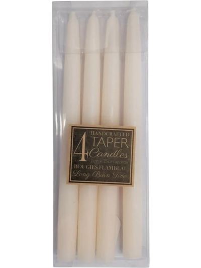 HANDCRAFTED TAPER CANDLES PACK OF 4