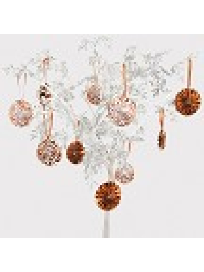 NEVITI ROSE GOLD DOT TREE DECO PINWHEELS PK10