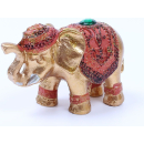 SIFCON LUCKY GOLD ELEPHANT ORNAMENT 8X3.5X5CM