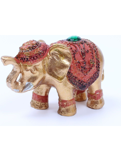 SIFCON LUCKY GOLD ELEPHANT ORNAMENT 8X3.5X5CM