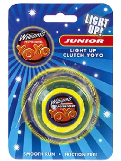 LIGHT UP YOYO ON BLISTER CARD
