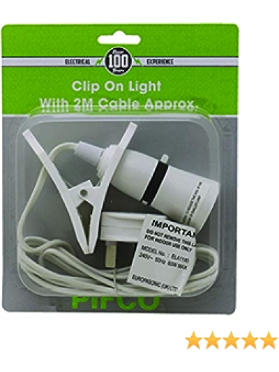 ELECTRICAL EXPERIENCE PIFCO CLIP ON LIGHT WITH 1M CABLE APPROX