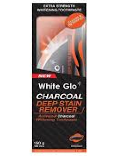 WHITE GLI CHARCOAL DEEP STAIN REMOVER, ACTIVATED CHARCOAL WHITENING TOOTHPASTE: TOOTHPASTE + TOOTHBRUSH