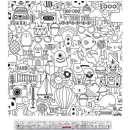COLOUR IN DOODLE PAPER ROLL 6M