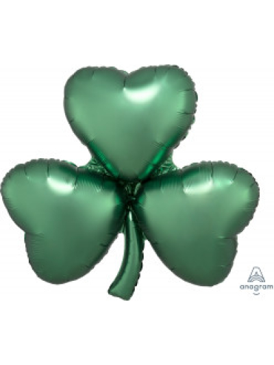 ANAGRAM 29" EMERALD SATIN SHAMROCK SUPERSHAPE BALLOON