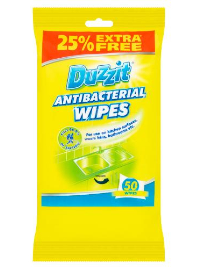 ANTI-BACTERIAL WIPES 50PK