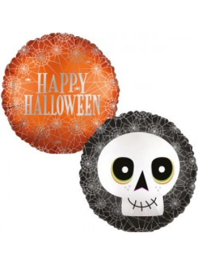 ANAGRAM 18" SATIN INFUSED HALLOWEEN SKULL FOIL BALLOON