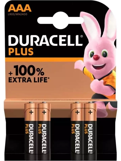 DURACELL AAA BATTERIES PK4