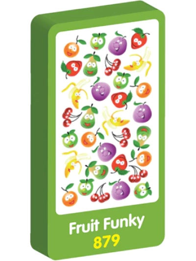 PURPLE PEACH STICKERS FRUIT FUNKY