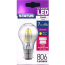 STATUS 7W=60W 806LM FILAMENT LED WARM WHITE BULB