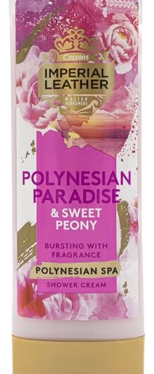 IMPERIAL LEATHER POLYNESIAN PARADISE & SWEET PEONY SHOWER CREAM 500ML, PACK OF 6