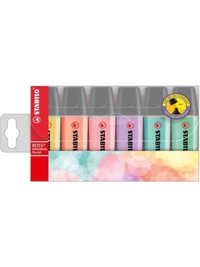 STABILO BOSS 6PC PASTEL WALLET