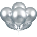 11" PLATINUM SILVER BALLOONS PK12