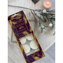 FEATHER SCENTED TEALIGHTS PK10 (Wild Plum & Pomegranate).