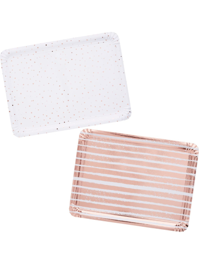 ROSE GOLD TRAYS 4PK