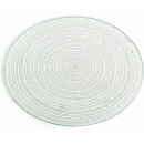 SIFCON 20CM SILVER GLITTER CANDLE PLATE