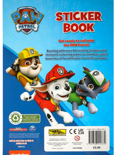 PAW PATROL STICKER BOOK