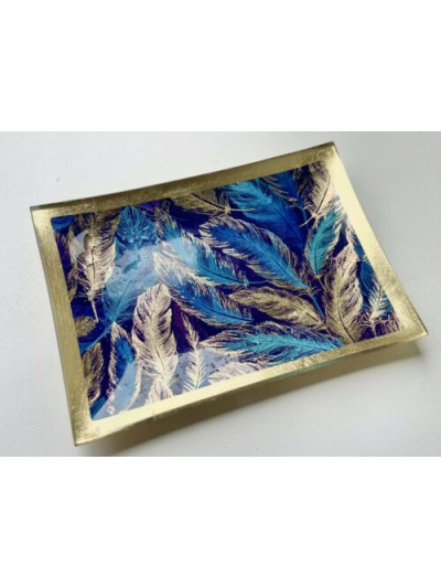 SIFCON 10X14CM FEATHER TRINKET DISH