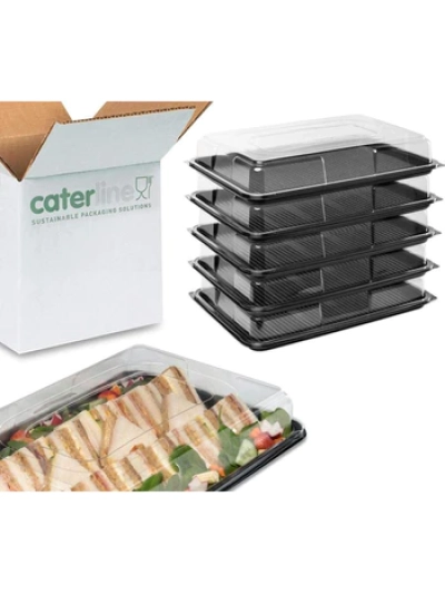 SANDWICH PLATTERS WITH LIDS PK10