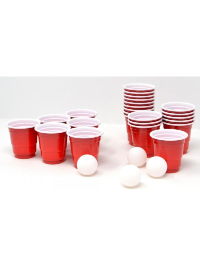 16PC SHOT PONG  WITH 2 BALLS