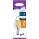 STATUS FILAMENT LED CANDLE CLEAR "WARM WHITE " SMALL SCREW CAP SES/E14