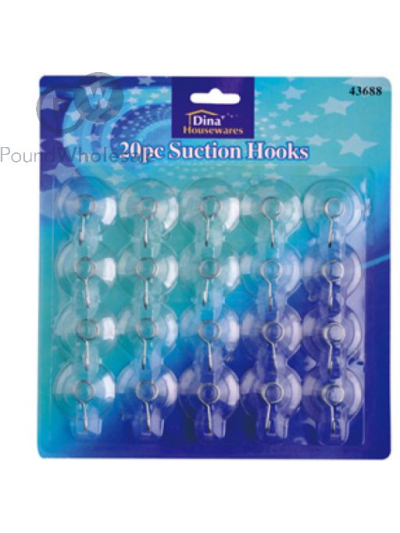 20PC SUCTION HOOKS