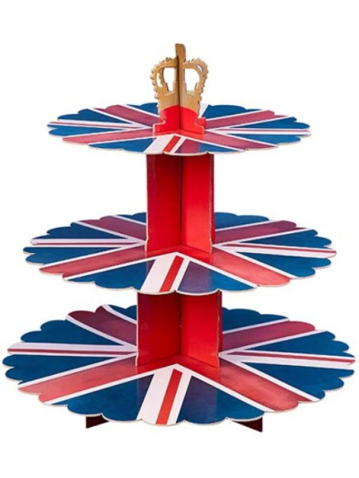 UNION JACK 3 TIER CAKE STAND