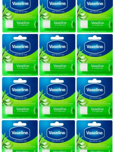 VASELINE ALOE VERA 4.8G LIP CARE STICK PACK OF 12