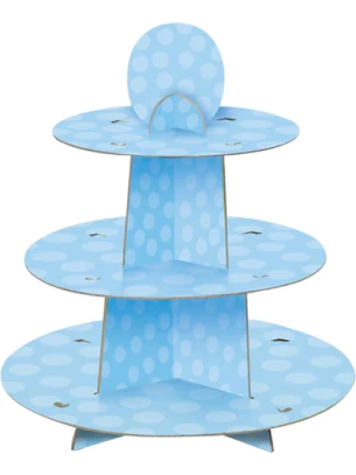 UNIQUE BABY BLUE CUPCAKE STAND