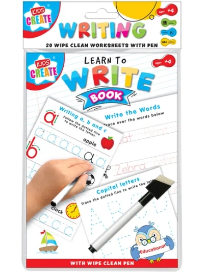 EDUCATIONAL A5 WIPE CLEAN BK WRITE