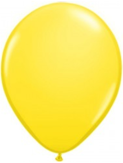 QUALATEX 11" ROUND YELLOW BALLOONS