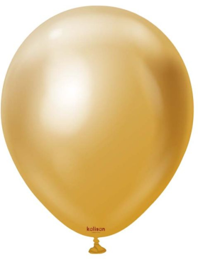 KALISAN 5IN MIRROR CHROME GOLD PK100