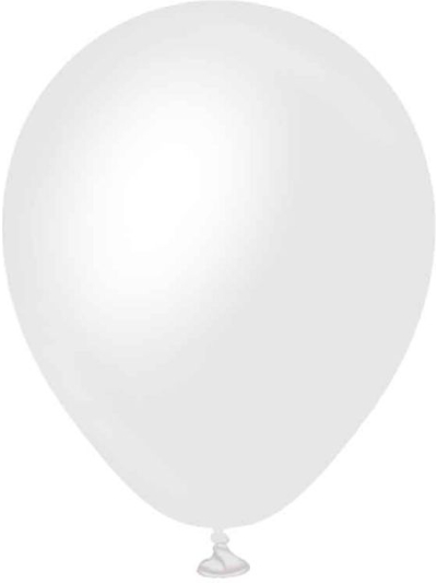 KALISAN 5IN OPAQUE SATIN SNOW WHITE PK50