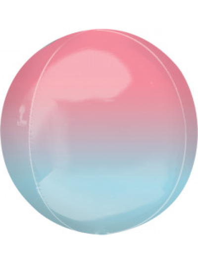 ANAGRAM PASTEL PINK AND BLUE OMBRE ORBZ 15"X16"