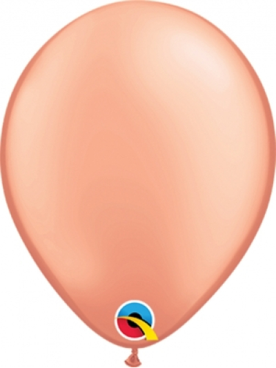 QUALATEX 5IN ROSE GOLD METALLIC PK100 (57340)