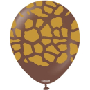 KALISAN 12IN GIRAFFE SAFARI PRINT CHOCOLATE BROWN PK25PK