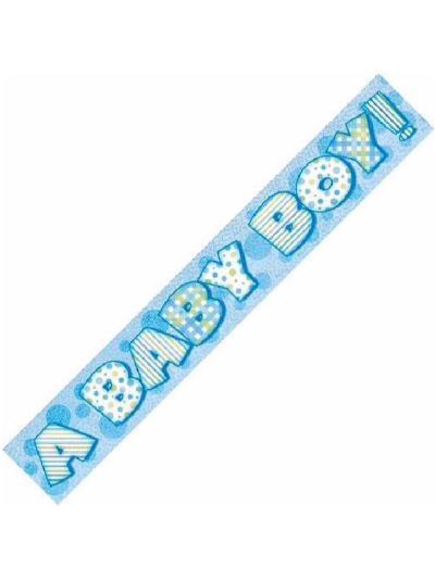 UNIQUE A BABY BOY PRISM BANNER 12FT
