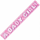 UNIQUE A BABY GIRL PRISM BANNER 12FT