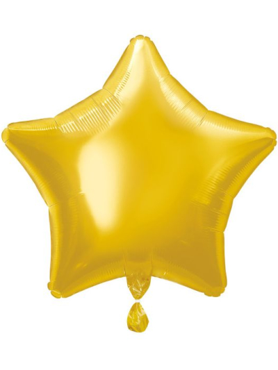 UNIQUE 20" CLASSIC GOLD STAR FOIL BALLOON