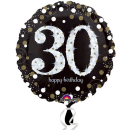 ANAGRAM 30TH GOLD SPARKLES 18IN FOIL BALLOON