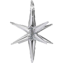 PARTYDECO 70cm 3D SILVER STAR FOIL BALLOON