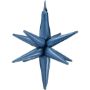 PARTYDECO 70cm 3D NAVY BLUE STAR FOIL BALLOON
