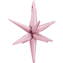 PARTYDECO 70cm 3D LIGHT PINK STAR FOIL BALLOON