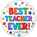 ANAGRAM BEST TEACHER EVER 17" FOIL