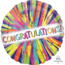 ANAGRAM PAINTERLY BRUSH 18IN CONGRATULATIONS FOIL