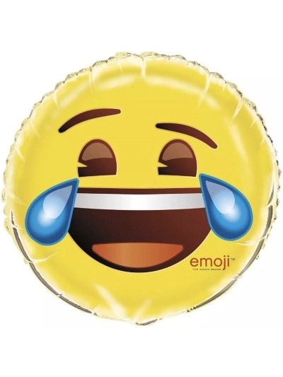 UNIQUE 18" CRY EMOJI FOIL BALLOON