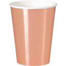 UNIQUE 8 ROSE GOLD 12OZ CUPS