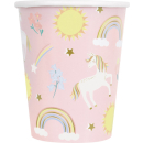 UNIQUE DAINTY UNICORN 9OZ CUPS PK8
