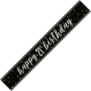 UNIQUE GLITZ BLACK 21ST PRISM BANNER 9FT