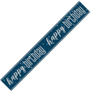UNIQUE GLITZ BLUE HAPPY BDAY PRISM BANNER 9FT